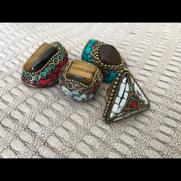 Totally Cute Boho Chic Rings-All May Vary Slightly - Picture 3 of 6